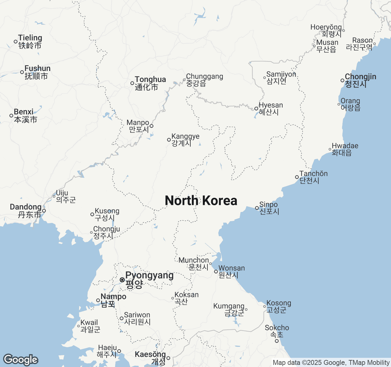 Map of North Korea