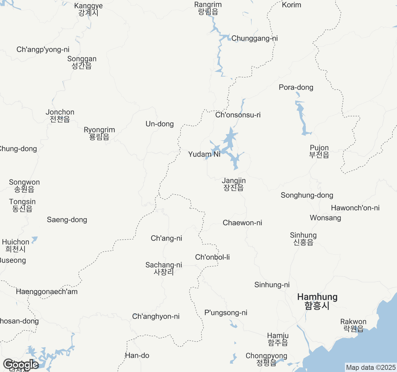 Map of North Korea